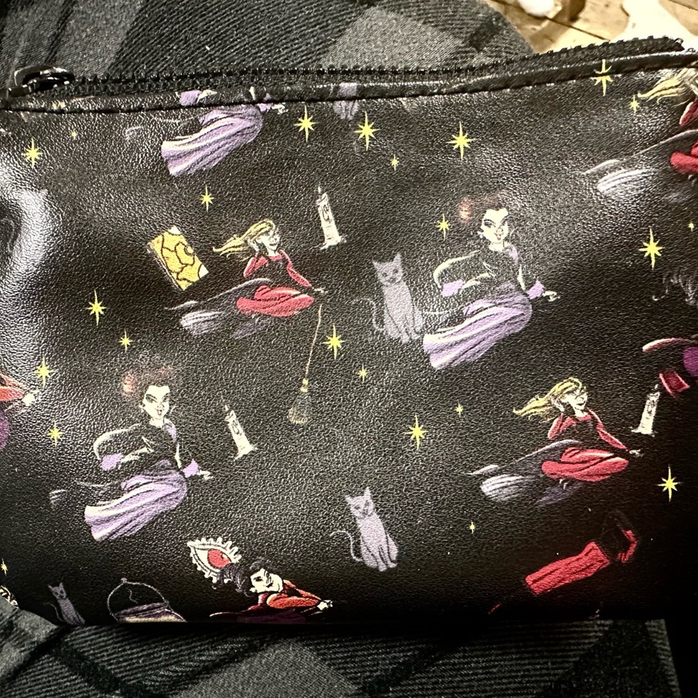 Disney Black and Purple Cosmetic Bag with Magical Design